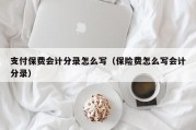支付保费会计分录怎么写（保险费怎么写会计分录）