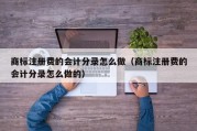 商标注册费的会计分录怎么做（商标注册费的会计分录怎么做的）