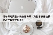 付车保险费怎么做会计分录（支付车辆保险费计入什么会计科目）