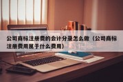 公司商标注册费的会计分录怎么做（公司商标注册费用属于什么费用）