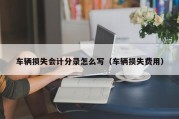 车辆损失会计分录怎么写（车辆损失费用）