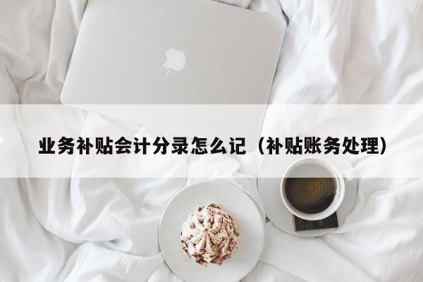 业务补贴会计分录怎么记(补贴账务处理)